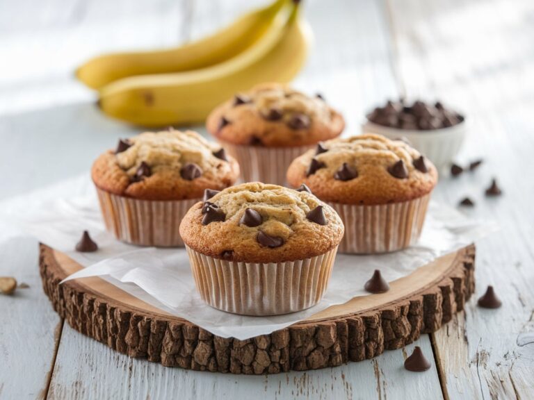 banana choc chip muffins