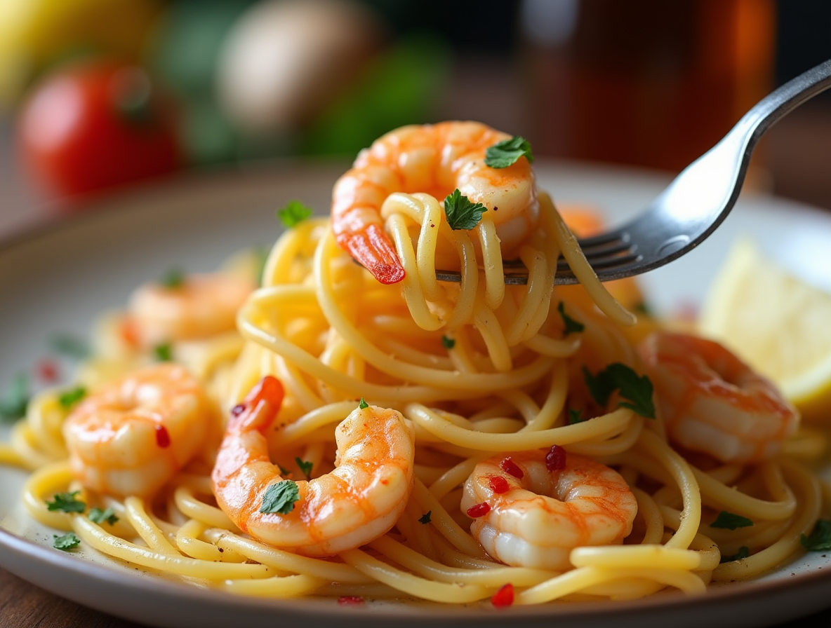 Linguine with Shrimp Scampi