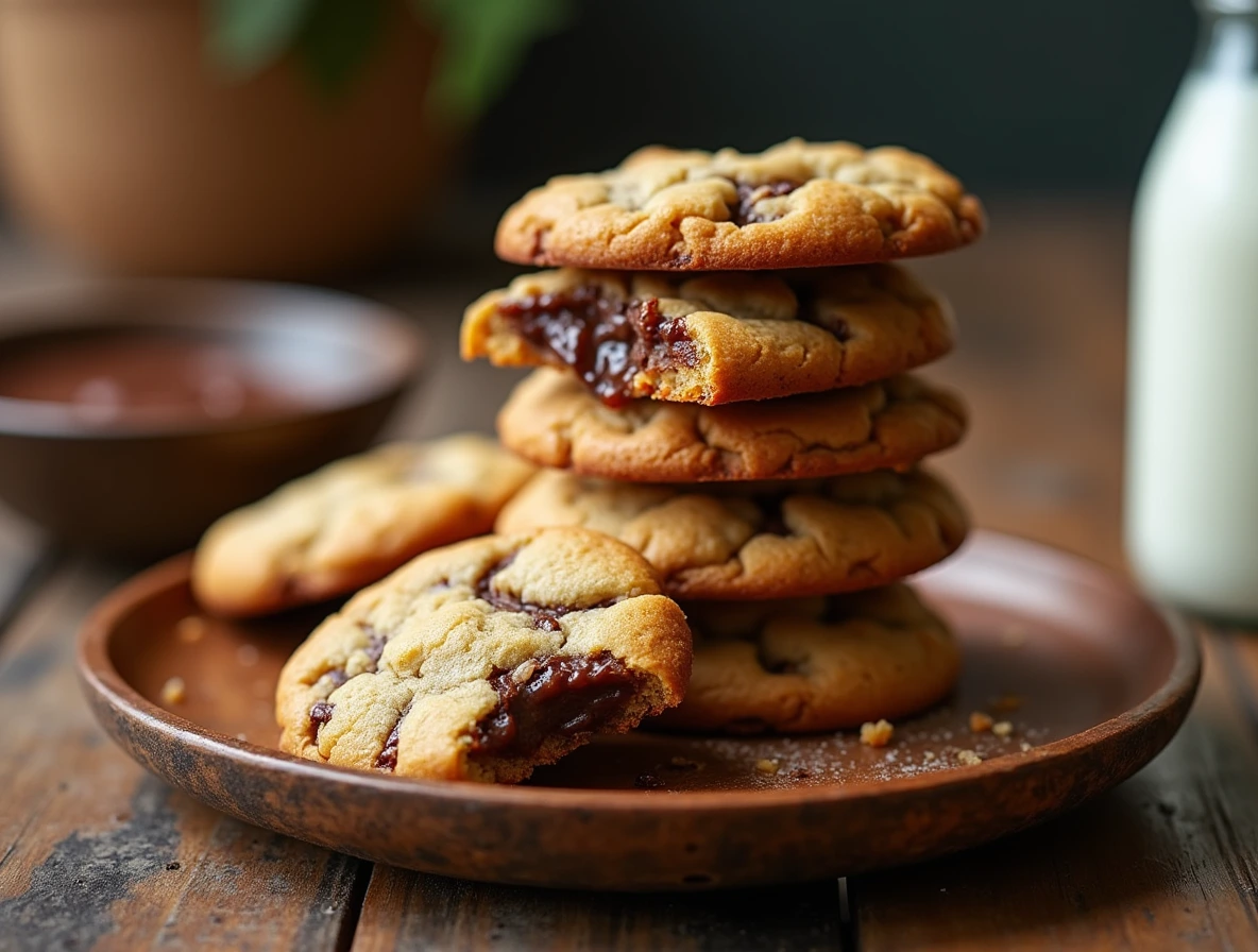 Nutella Stuffed Cookies