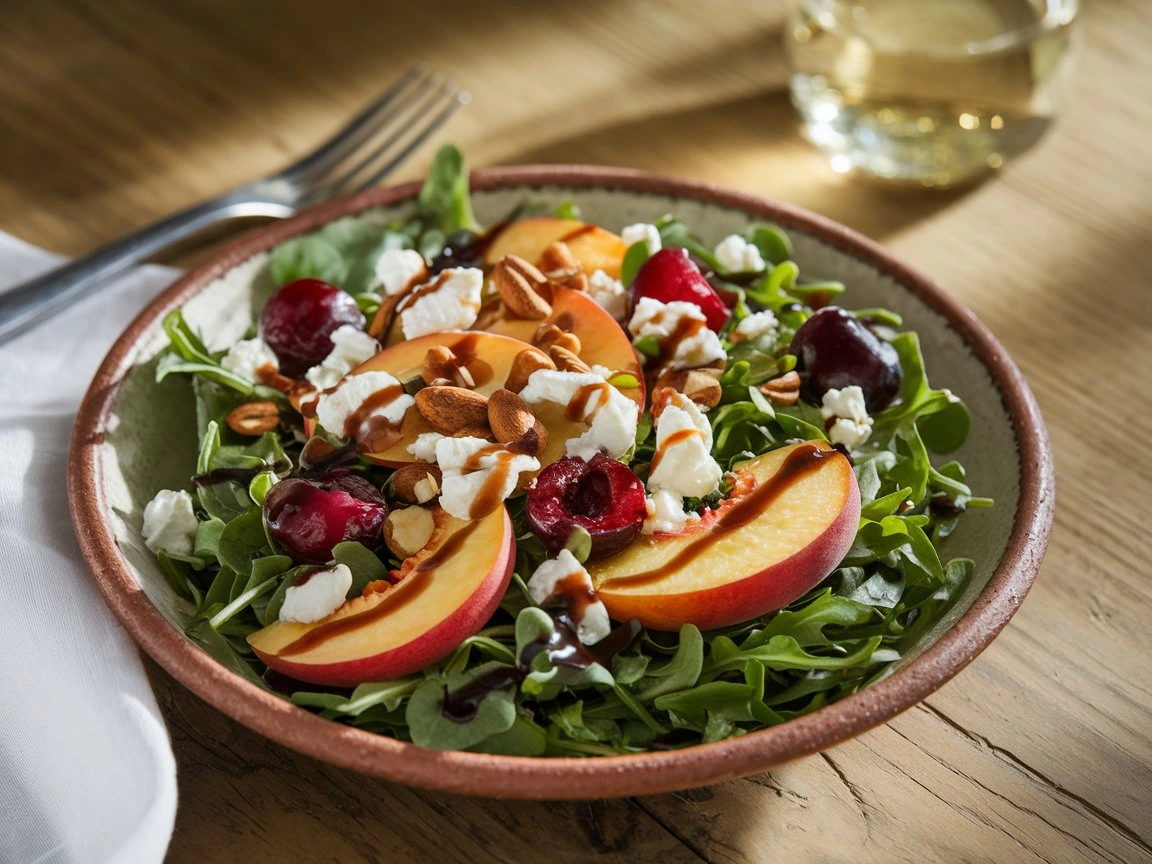Arugula Salad with Stone Fruit