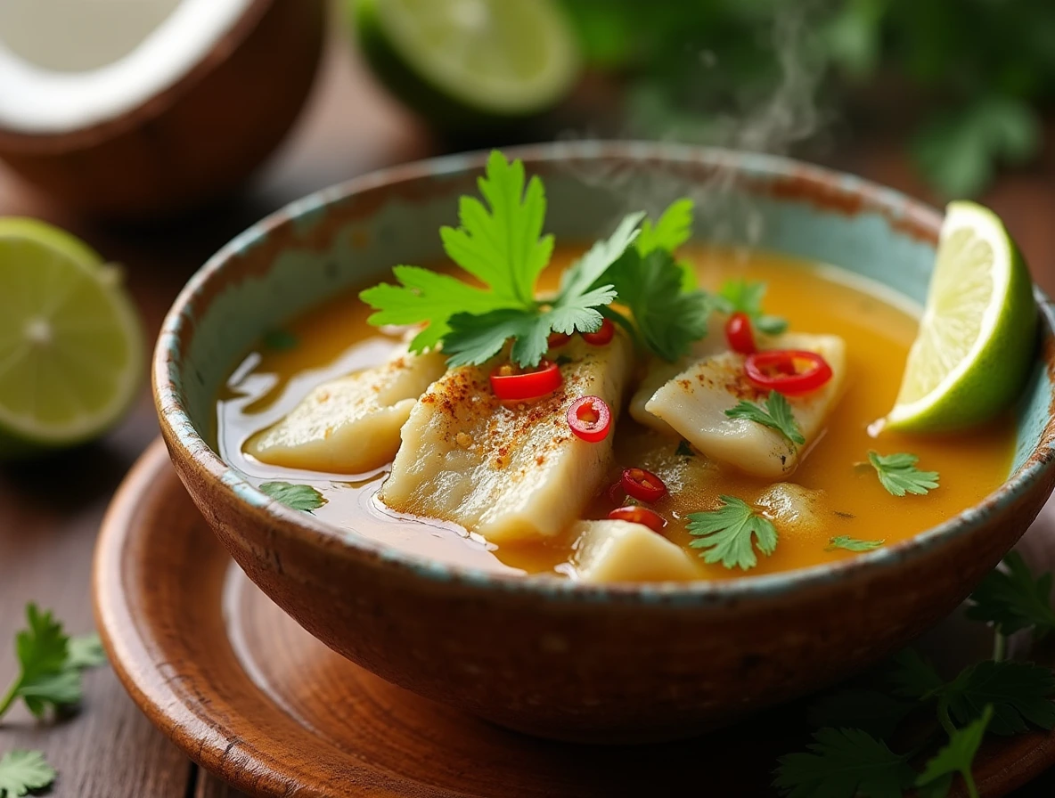Coconut Lime Fish Soup