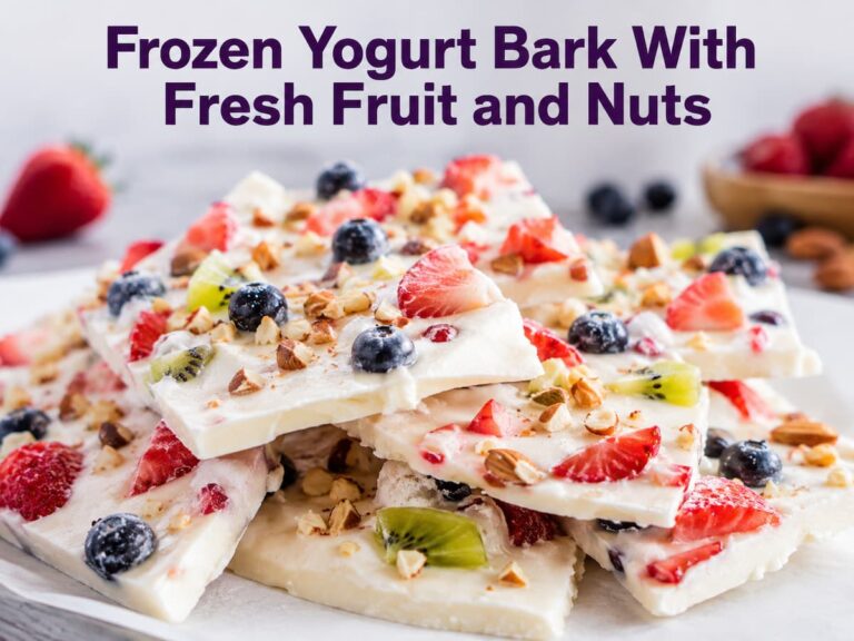 Frozen Yogurt Bark With Fresh Fruit and Nuts