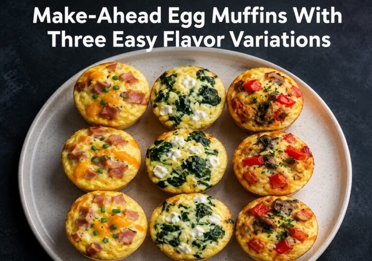 Make-Ahead Egg Muffins With Three Easy Flavor Variations
